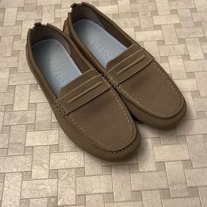 Rothy’s loafer in taupe/light brown